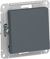 Выключатель кнопочный без рамки Systeme Electric AtlasDesign 1-кл. грифель картинка